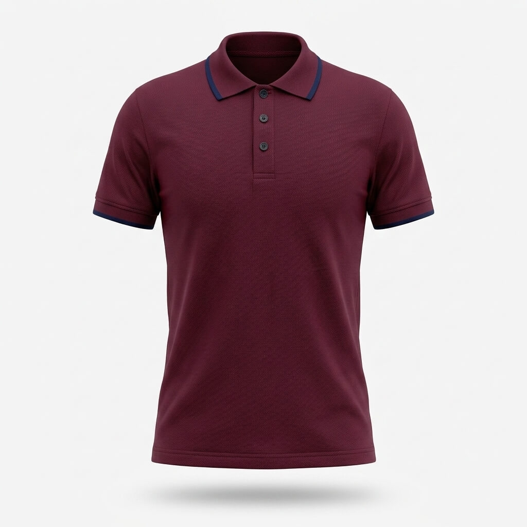 تیشرت جودون یقه طرح دار مردانه قواره اندامی